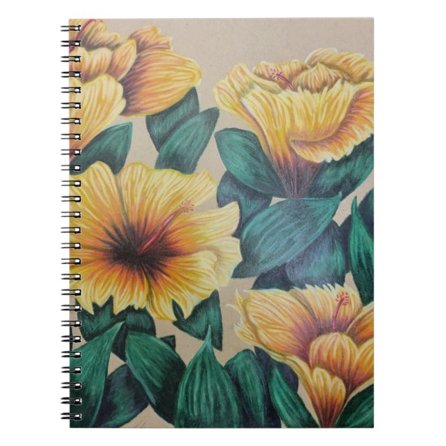 Yellow hibiscus notebook (Front)