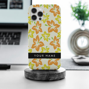 Yellow Hibiscus, Orange Hibiscus, Your Name iPhone 15 Pro Max Case