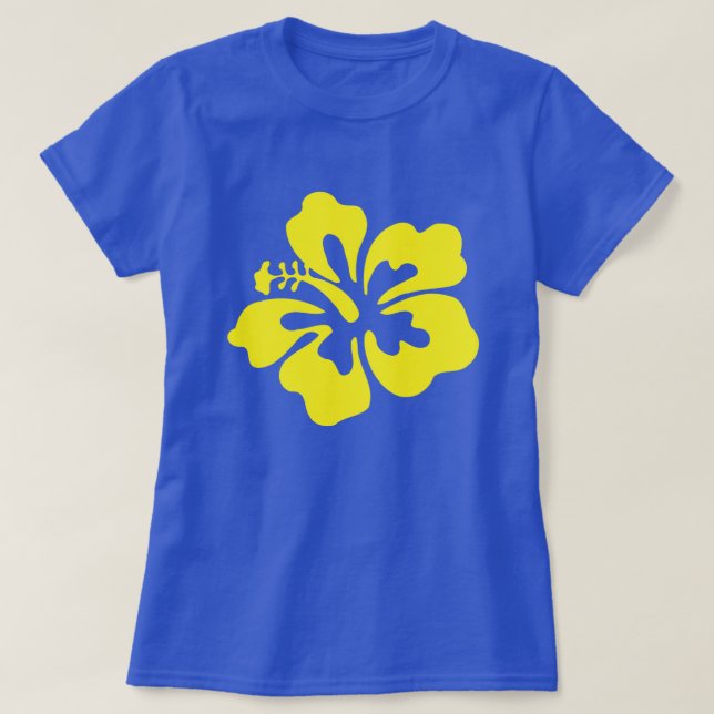 Yellow Hibiscus T-Shirt (Design Front)