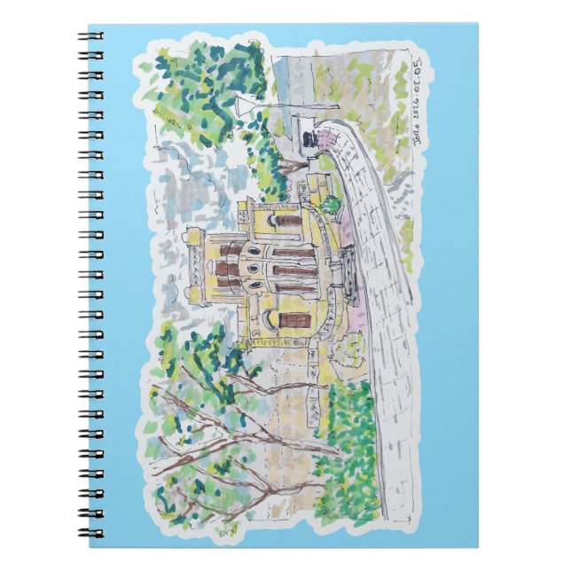 Yellow Historic Villa Notebook (Front)
