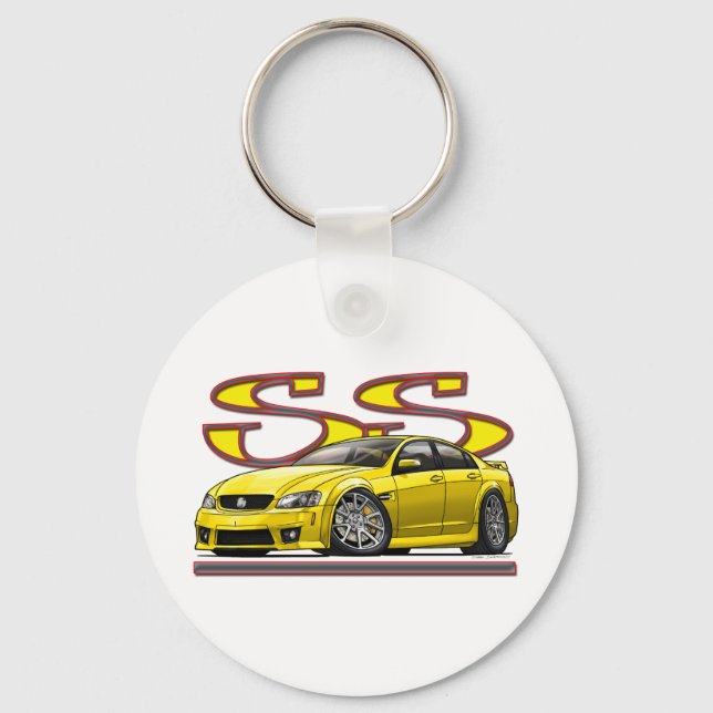 Yellow_Holden_V8.png Key Ring (Front)