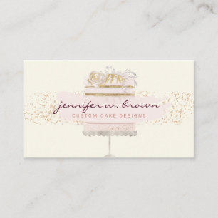 Yellow home baking online treat sales business card