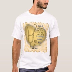 Yellow Home Health Care custom nurses t-shirt