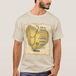 Yellow Home Health Care custom nurses t-shirt