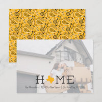 Yellow HOME Texas Moving Announcement