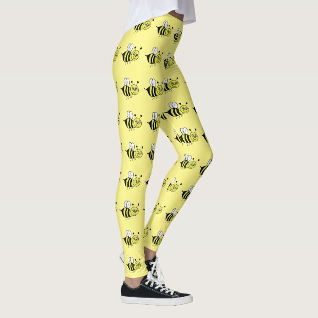 Yellow Honey Bee Leggings (Right)
