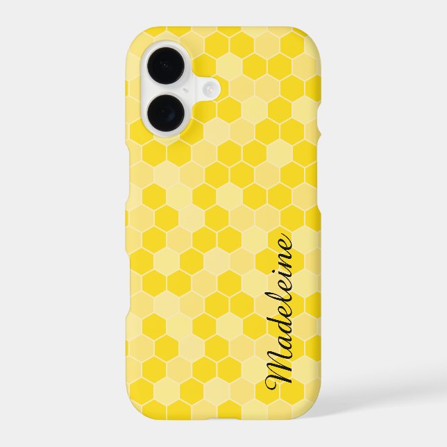 Yellow Honeycomb Pattern (Back)