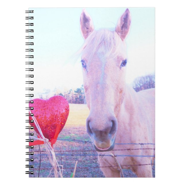 Yellow Horse and Red  Heart Notebook (Front)