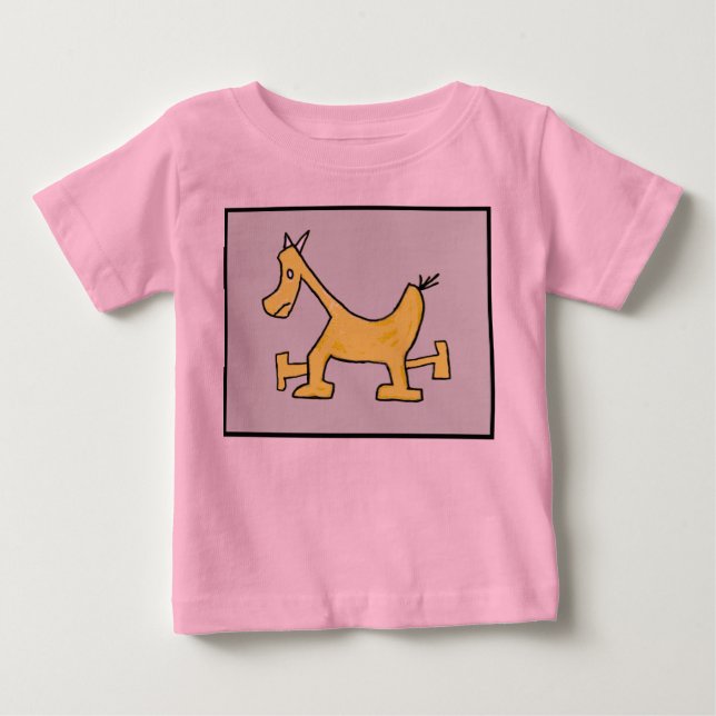Yellow Horse Baby Shirt (Front)