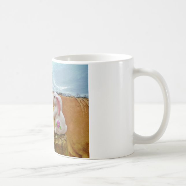 Yellow Horse, Spring Rabbit Coffee Mug (Right)