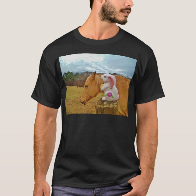 Yellow Horse, Spring Rabbit T-Shirt (Front)