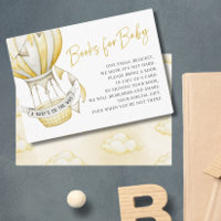 Yellow Hot Air Balloon Books for Baby Shower