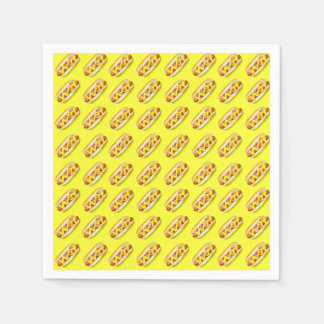 Yellow Hotdog Napkins Tissue Paper