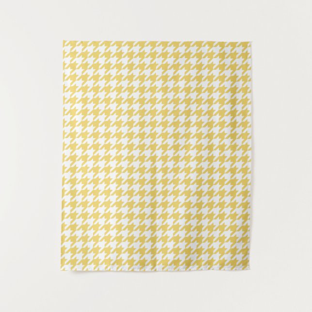 Yellow Houndstooth Tapestry (Front)