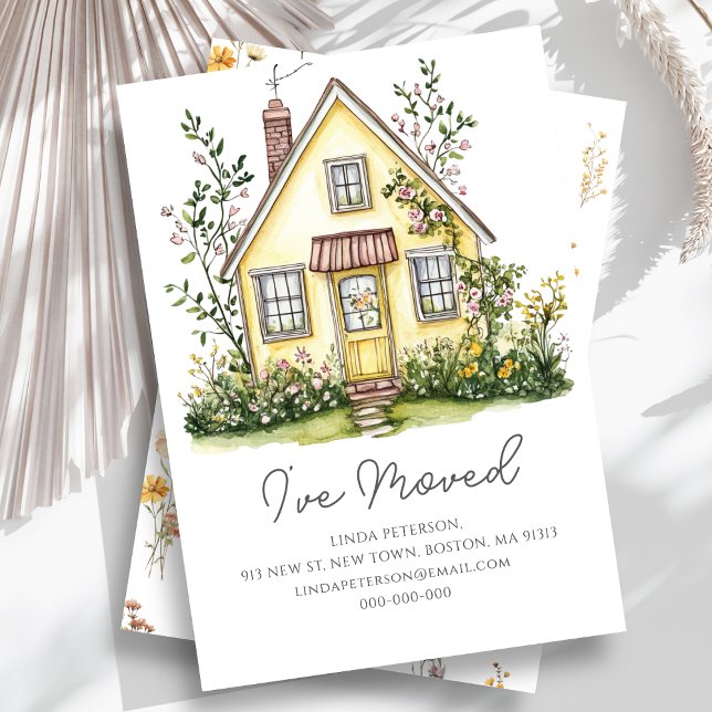  Yellow House Wildflower | New Home Address  Announcement (Creator Uploaded)