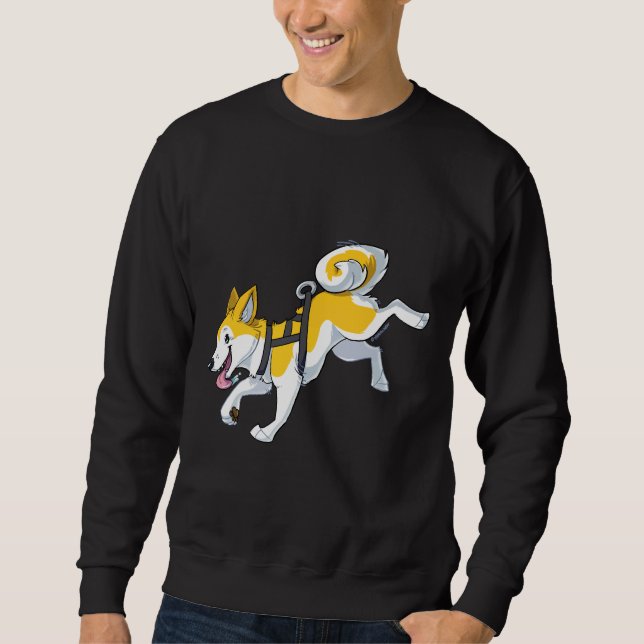 Yellow Husky Running Sweatshirt (Front)