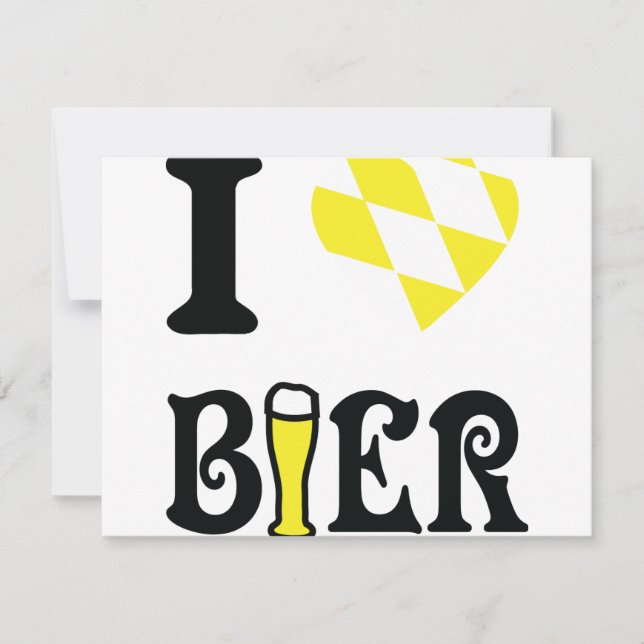 yellow I love Bier icon (Front)