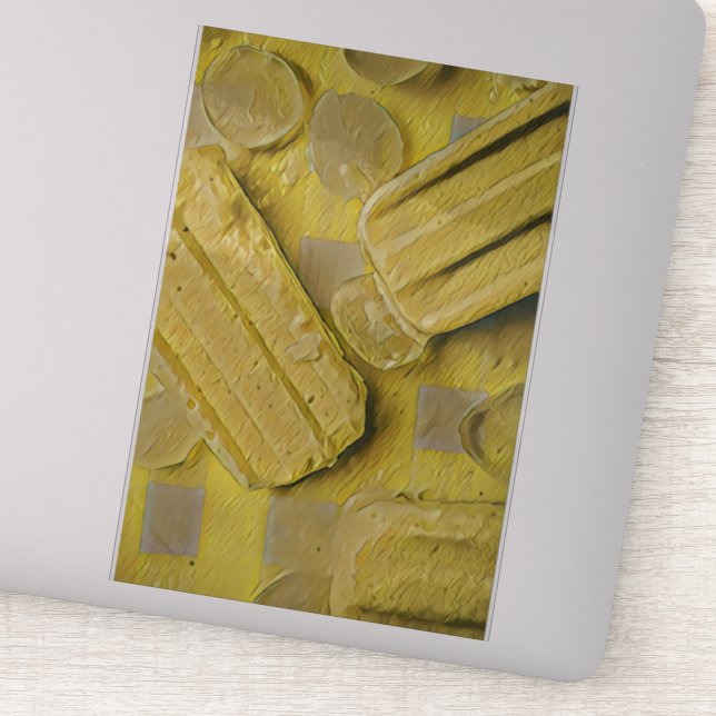 Yellow ice cream cone popsicle (Detail)