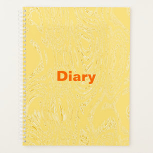 Yellow Ice Diary Spiral Notebook Planner