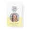 Yellow ID Card | Modern Stylish Photo Logo QR