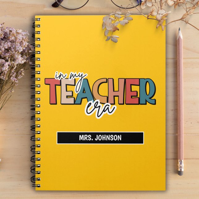 Yellow in my teacher era quote  notebook (Creator Uploaded)