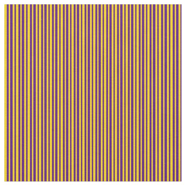 Yellow & Indigo Coloured Stripes Pattern Fabric (Close Up)