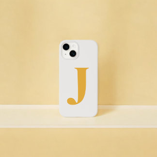 Yellow Initial Name Personalised Monogram Design  Case-Mate iPhone 14 Case