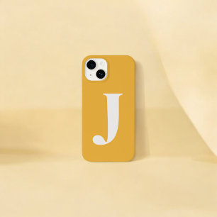 Yellow Initial Name Personalised Monogram Design  Case-Mate iPhone 14 Case