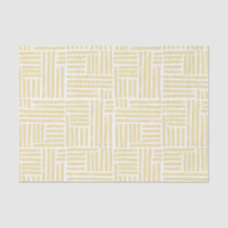 Yellow ink stripes tissue paper