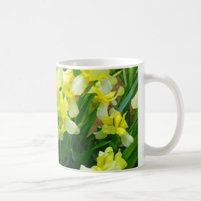 Yellow Iris Flower Mug (Right)