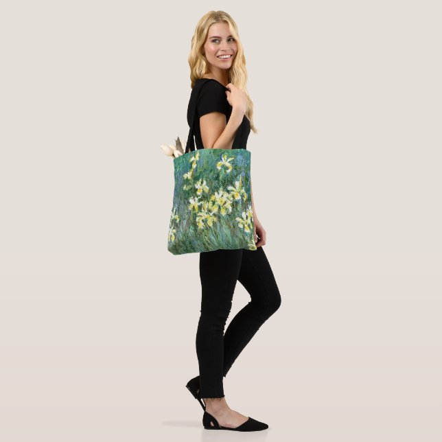 Yellow Iris Tote Bag All-Over Print (On Model)