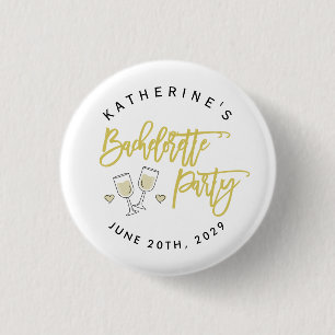 Yellow Island Citrus Bachelorette Party Buttons