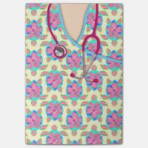 Yellow Island Turtles Medical Scrubs Post-it Notes