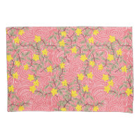 Yellow Jasmine Flower on Coral Pink
