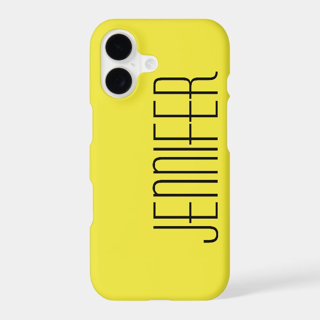 Yellow, Jumbo Name, Minimalist (Back)