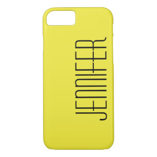 Yellow, Jumbo Name, Minimalist Case-Mate iPhone Case