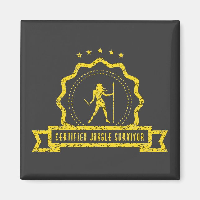 Yellow Jungle Seal Magnet (Front)