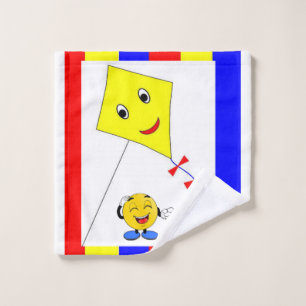 Yellow Kite Bathroom Towel Sets
