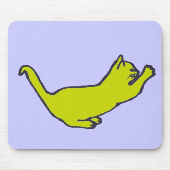 Yellow Kitty mousepad (Front)