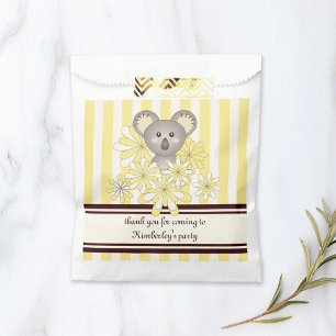 Yellow Koala Baby Shower / Kids Birthday Party Favour Bags