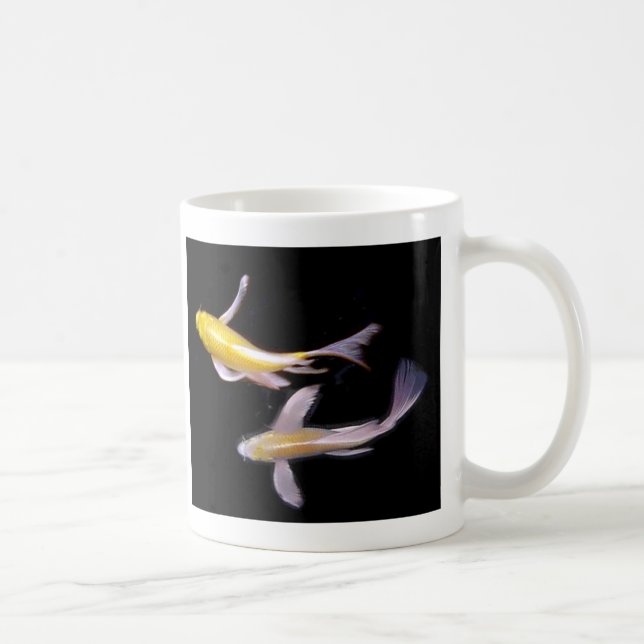 Yellow Koi Pair Coffee Mug (Right)