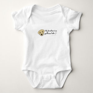 yellow lab baby bodysuit