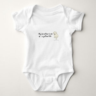 yellow lab baby bodysuit