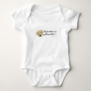 yellow lab baby bodysuit