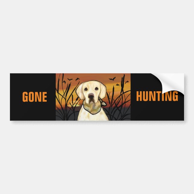 YELLOW LAB BUMPER STICKER (Front)