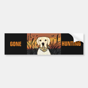 YELLOW LAB BUMPER STICKER