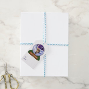 Yellow Lab Christmas Gift Tags