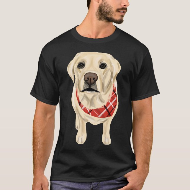 Yellow Lab Digital Drawing T-Shirt (Front)