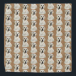 Yellow Lab Dog Bandana<br><div class="desc">This bandanna features a reproduction of my original pastel drawing of a yellow lab.</div>