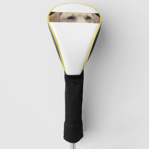 yellow lab eyes golf head cover